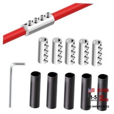 5 Sets 6 8 10 AWG Gauge Wire Connector Nut Kit, 80A Splicing Quick Wiring