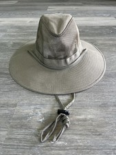 Dorfman Pacific Mesh Vented SolarWeave Cotton Broad Brim Hat TAUPE MEDIUM 50