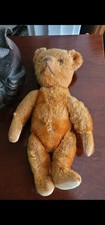 Original blonde Steiff teddy bear made between 1906-1920, 46cm. Long snout.