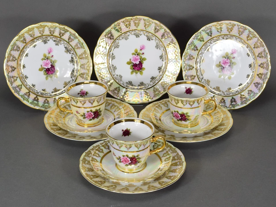 Karlsbad Konvolut Kaffeegedeck  Service coffee plate cup Teller Tasse Porzellan - Bild 2 von 4