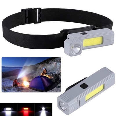 LED COB Magnetic Work Light Rechargeable Flashlight Torch Headlight Headlamp NEW