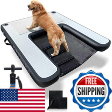 Gzysinfla Inflatable Large Dog Water Ramp Float Floating Ramp-Swimming Pets Up