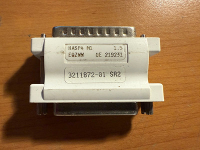 Aladdin HASP SafeNet SECURITY KEY PARALLEL PORT CONNECTOR H4 M1 1.5 DONGLE