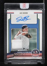 2023 USA Baseball Stars & Stripes Materials Shoes 2/10 Jake Brown Auto 0j81