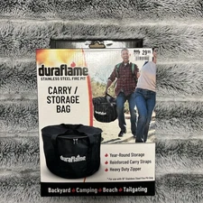 NEW SEALED Duraflame Smokeless Fire Pit Carry & Storage Bag Black 107548