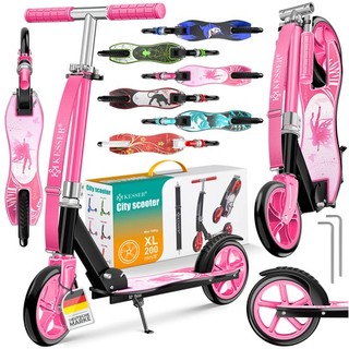 RETOURE Scooter Roller Kinderroller Cityroller Tretroller Kickroller Pink