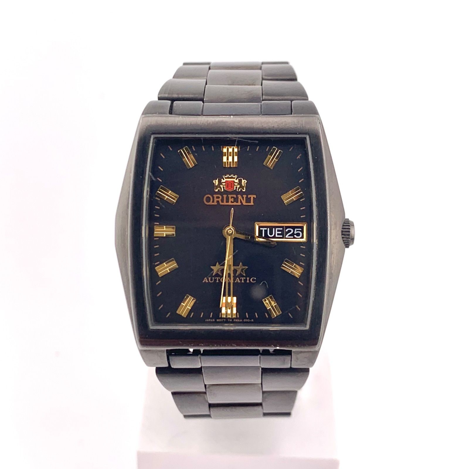 ORIENT Automatic Black Square Watch with Date Dis… - image 1