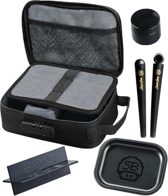 Stash Bros Geruchsdichte Tasche mit Zubehör | Geruchsdichter Behälter Stash Box mit