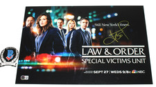 ICE-T SIGNED LAW & ORDER SVU SPECIAL VICTIMS UNIT 12x18 SHOW POSTER BECKETT COA