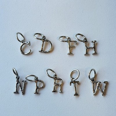 Wachsende poetische freie Vers Abzeichen Buchstabe Sterlingsilber NEU