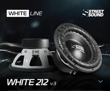 New Subwoofer Street Sound White 212 V3 1300watt 12 Dual 2-ohm Car Audio New Subwoofer Street Sound White 212 V3 1300watt 12 Dual 2-ohm Car Audio