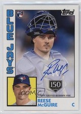 2019 Topps 1984 Baseball Rookies 150th Anniversary /150 Reese McGuire Auto 0nr3