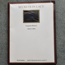 Secrets In Lace 9790 Curvy Dana Stockings Black 2X Sheer 15 Denier USA