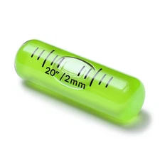 Glass Vial Spirit Bubble Level No Nib 35mm x 11mm - Green (1 3/8x 7/16 in)
