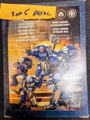 OOP Citadel Warhammer 40K Space Marines Ultramarines Veteran Metal Minis 3 of 5