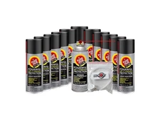 Fluid Film BLACK (12 Aerosol Cans) with DU-MOST 2' Extension Hose & Nozzle, L...