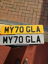 private number plate  MY 70 GLA  for sale on retention for mercedes