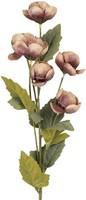 Clayre & Eef 6PL0409PA Dekoration Zweig Mit Blumen 10X10X63 Cm Violett