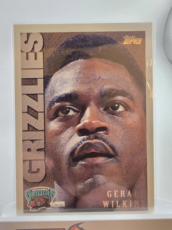 1995-96 Topps - Gerald Wilkins #174 Vancouver Grizzlies Draft  - Image 2 of 4
