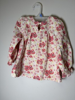 VTG Gymboree 2005 Micro Corduroy Floral Top 2 T Girls 