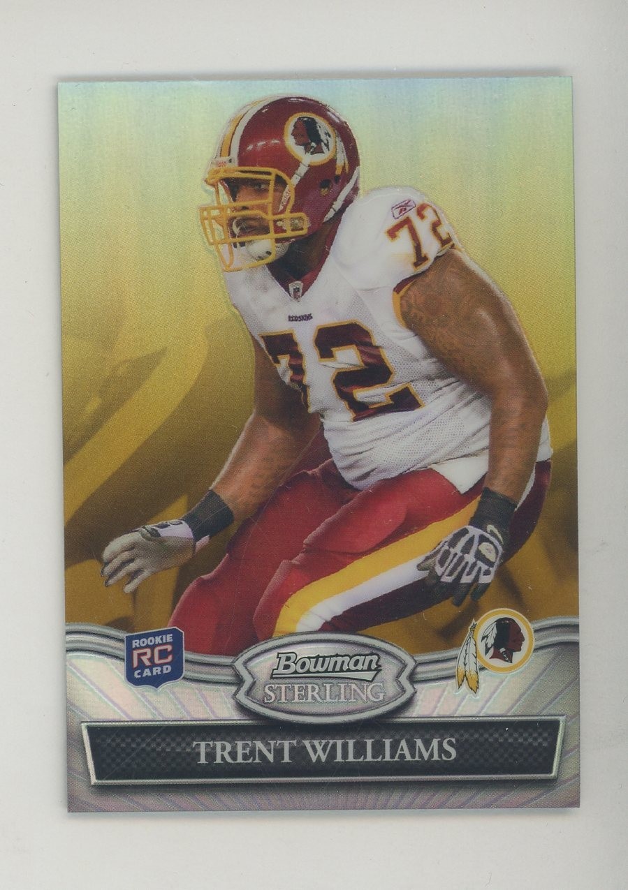 Trent Williams Bowman Sterling #18 Gold Refractor