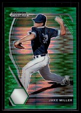 Jake Miller 2021 Panini Prizm Draft Picks Green Pulsar Card #PDP203