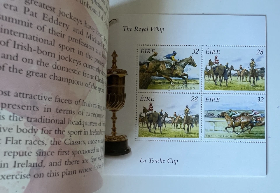 Ирландия 1996 ирландские скачки марка буклет EIRE ирландские марки полный MNH - Изображение 2 из 3