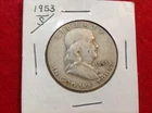 SILVER - 1953 S FRANKLIN SILVER HALF DOLLAR