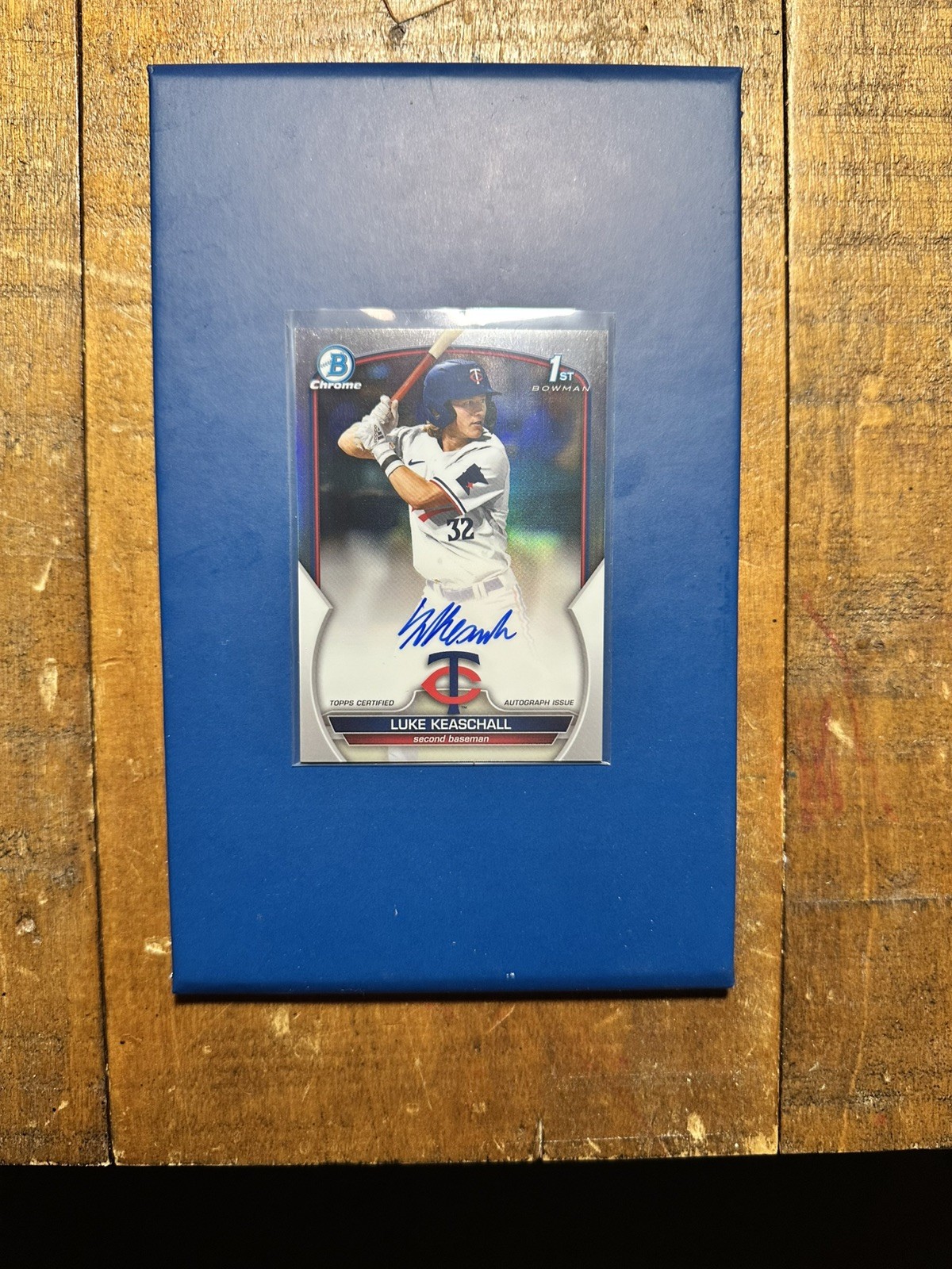 2023 Bowman Draft Luke Keaschall 1st Bowman Chrome Refractor Auto /499 CDA-LK