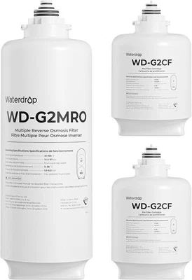 Waterdrop WD-G2-W WD-G2-B Replacement Filter 2-Year Combo, Reduce PFAS - Image 1 of 4