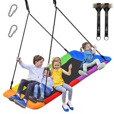 700lbs Giant 60" Skycurve Platform Tree Swing for Kids Adult with Hanging Straps