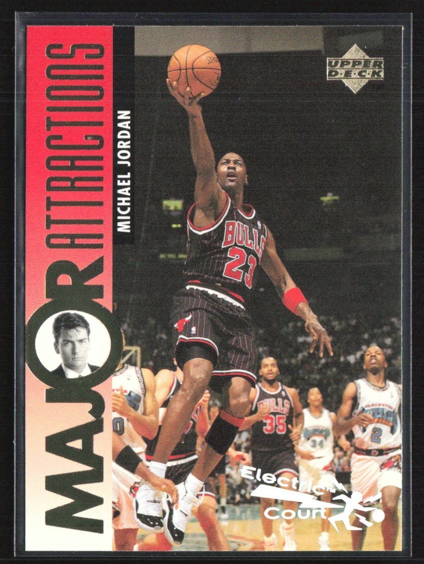 Michael Jordan 1995-96 Upper Deck Electric Court Major Attractions #339 Chicago