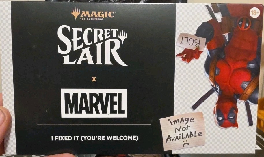 Secret Lair X Marvel I Fixed It (You're Welcome) Deadpool MTG SLD