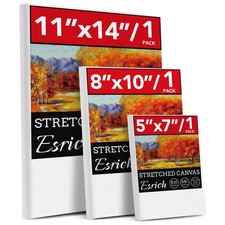 3 Pack Painting Canvas Set 11x14 8x10 5x7 Oil Acrylic