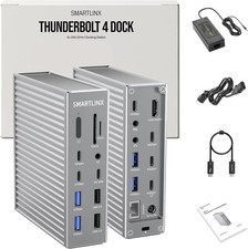Thunderbolt 4 Dock 21 Ports, Dual 4K or Single 8K Display, 40Gbps, 90W Charging