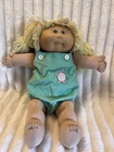 Coleco Cabbage Patch Kids Doll Blonde Yarn Hair Signed Xavier Roberts