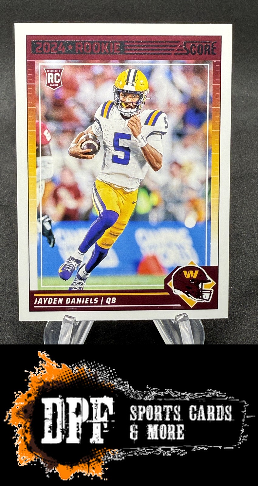 2024 Score Jayden Daniels #302 Washington Commanders