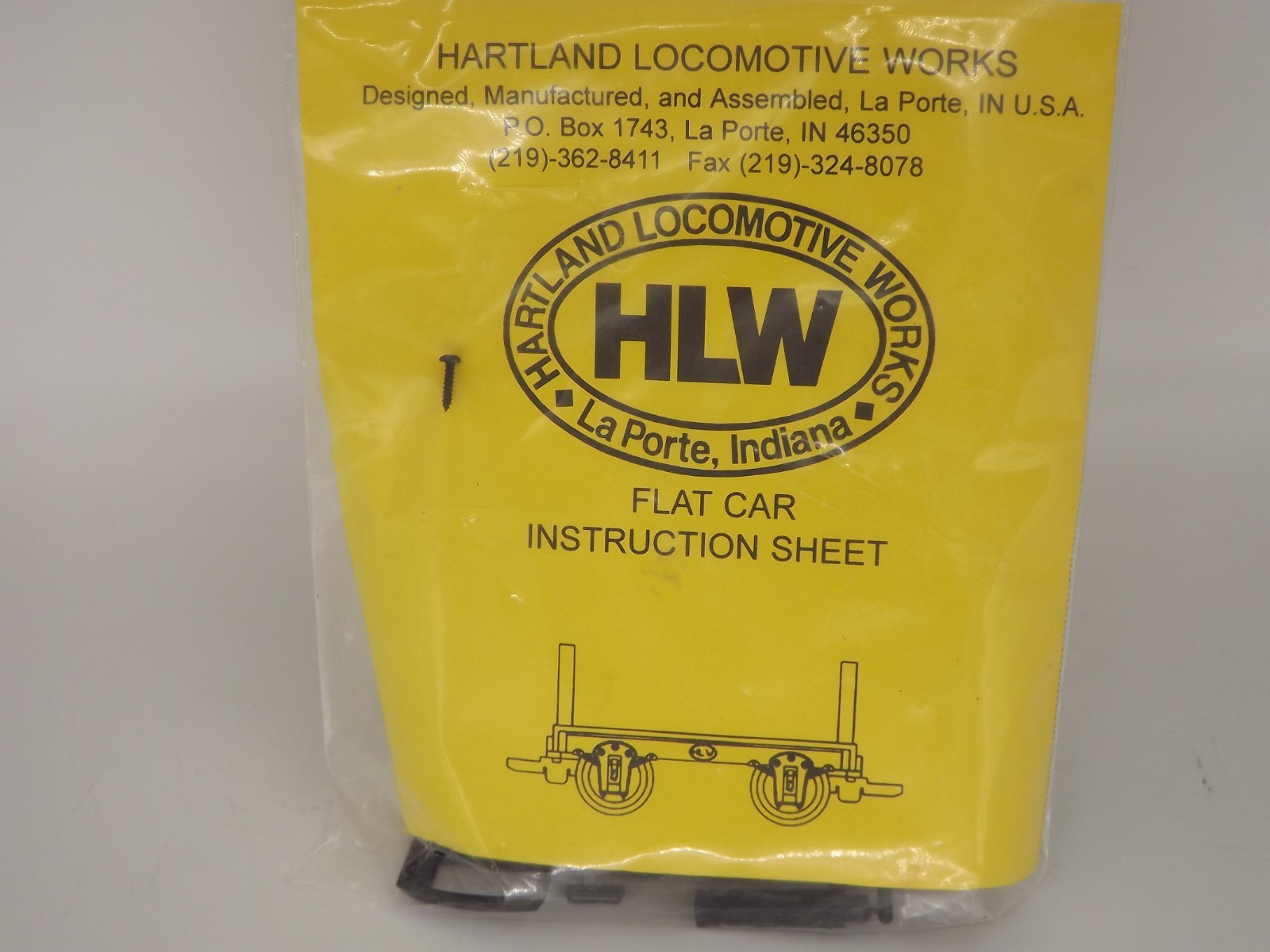 Hartland locomotive works flat car 15000 new kit hard to find