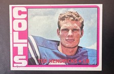 1972 TOPPS #93 TED HENDRICKS BALTIMORE COLTS LB HALL OF FAME ROOKIE NFL CARD. rookie card picture