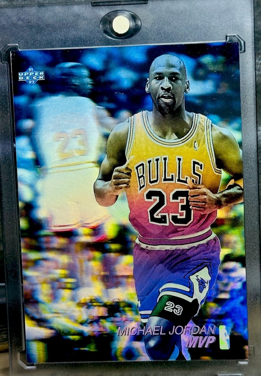 Michael Jordan Card 90's INSERT RAINBOW HOLOGRAM HOLO FOIL RARE