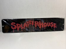 Splatterhouse Video Game Arcade Marquee Banner 4x18 Inches Metal Wall Sign image