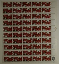 US SCOTT 2166 SHEET OF 50 SEASON GREETING STAMPS 22 CENT FACE MNH