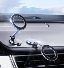 for Magsafe Phone Holder, Car Mount Folding & 360° Rotation Magnetic Phone