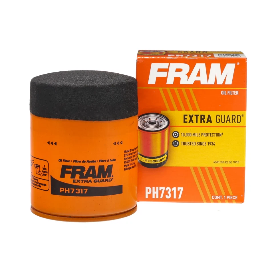 (3 pack) FRAM Extra Guard Oil Filter, PH7317, 10K Miles,Replacement Oil Filter Foto 2 de 4
