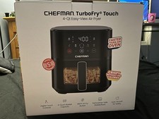Chefman TurboFry 4 Quart Digital Air Fryer Fast Healthy Cooking Black