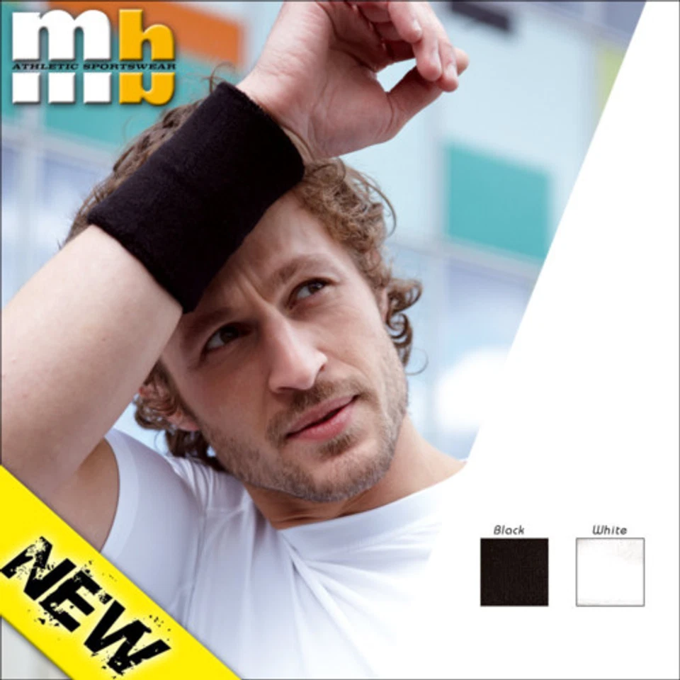 !MB SPORTS Schweißband XL WRISTBAND ARMBAND 044 2Farben