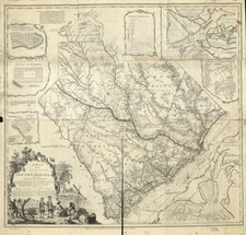 24" x 24" 1773 Map A map of the province of South Carolina with all the rivers
