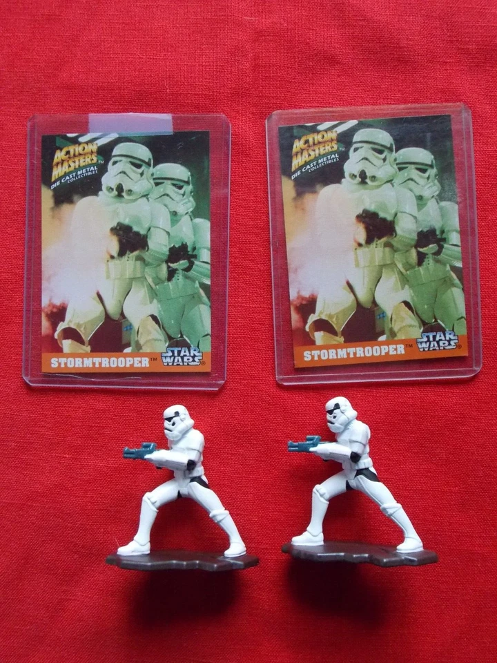 Figuras de metal fundido a presión con tarjetas coleccionables Star Wars Bend Ems & Action Masters Foto 4 de 4