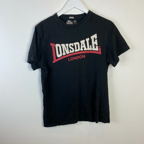 Lonsdale Womens T Shirt Small Black 