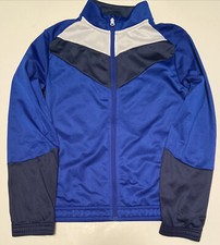 Youth XL Blue and White Zipper Up Jacket